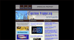 Desktop Screenshot of americanprophet.org