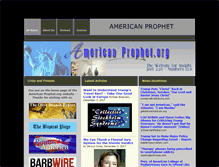 Tablet Screenshot of americanprophet.org